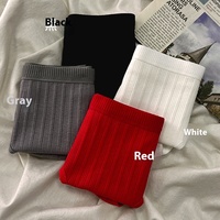 Culotte en coton rouge taille moyenne pour femme Bikini tricoté grande taille Triangle respirant antibactérien pour étudiants