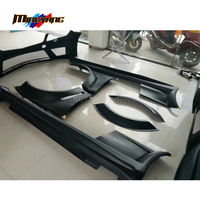 FRP noir série C63 voiture pare-chocs garde-boue côté jupe bodykit partie pour Mercedes Benz classe C W204 coupé 2011-2013 kit carrosserie