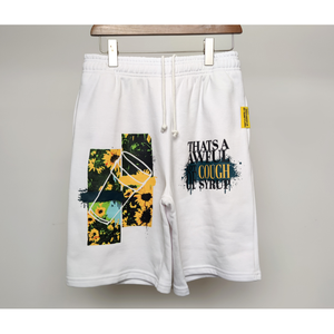Shorts d'été Alocs Rasta pour hommes 100 % coton, imprimés, avec cordon de serrage, taille mi-haute, respirants, pour la course et le streetwear - Product Image 3