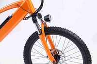 Vélo de montagne électrique de 24 pouces, batterie au lithium intégrée, cadre en alliage d'aluminium, freins à disque doubles, cadre Softail
