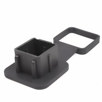 Cnc personnalisé pièces automobiles transfrontalières voiture bouchon d'obturation remorque crochet bouchon anti-poussière bouche carrée housse de protection 2 pouces couvercle de remorquage