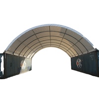 Abri en PVC robuste pour stockage extérieur, dôme imperméable, conteneur industriel, abri pour conteneur maritime