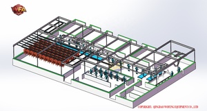 Équipement multifonctionnel pour ligne d'abattage de moutons : levage, découpe, lavage, refroidissement pour usine de transformation d'agneaux - Product Image 2
