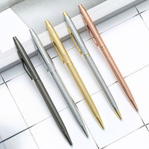 Stylo sport personnalisé PENM2529 de luxe avec logo d'hôtel, encre bleue 1,0 mm, métal doré, écologique, beau cadeau pour mariage, entreprise, bureau, étudiants - Product Image 1