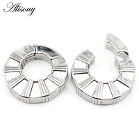 Alisouy 1PC Acier inoxydable Scorpion Serpent WaterDrop Moon Ear Weights Heavy Expander Stretcher Plugs Gauge Body Piercing Jewelry