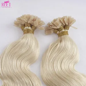 Keratin Hair Extensions Flat Tip Highest Quality Human Hair Pre bonded Full Cuticle Intact Thick Ends