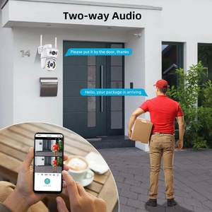 Cámaras de seguridad con detección de movimiento panorámicas de 360° y lente dual de 6MP para exteriores, con alarma y notificaciones push, CCTV, fácil instalación, <span class=keywords><strong>ICSEE</strong></span>/V380 <span class=keywords><strong>pro</strong></span> - Product Image 4