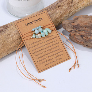 Piedra Natural de Cobre, Cristal de Citrino, Ojo de Tigre, Cristal de Yoga Tejido a Mano - Product Image 2