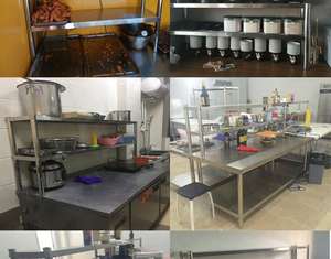 โต๊ะทำงานครั<span class=keywords><strong>ว</strong></span>เชิงพาณิชย์ SY ทนการกัดกร่อน แบบสองชั้น สแตนเลสขัดเงา รับน้ำหนัก 800 กก./ตร.ม. - Product Image 4