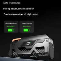 Dernier modèle de chargeur mobile sans fil compact mini 5000mAh avec batterie de secours LCD, double prise USB, sortie Type-C, charge rapide
