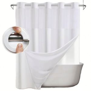 Rideaux Brilliantcare Plus très demandés, vente en gros, rideau de douche en tissu unique pour salle de bain, logo personnalisé - Product Image 1