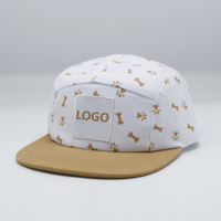 Casquette de camp en coton à impression numérique 5 panneaux de taille multiple personnalisée chapeau de coureur pour enfants chapeau de camping-car respirant pour enfants homme