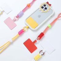 Vente en gros directe usine : Cordons de poignet universels réglables pour smartphone avec patch, bracelet DIY avec languette pour coques de téléphone portable