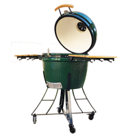 Barbecue Kamado en céramique AUPLEX de 24 pouces, robuste et de qualité commerciale, pour restaurant, maison, cuisine extérieure, camping