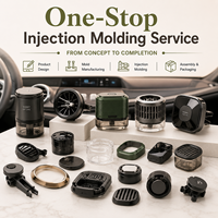 Coques moulées par injection personnalisées, clip de ventilation pour voiture, pièces automobiles en plastique sur mesure, composants plastiques, usine de moulage par injection