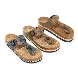 Nature Sport Style Sandals Buckle flip flops cork platform sandals summer fashion footwear for slipper women