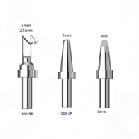 Kit de 3 pointes de fer à souder Vaster Série 500, comprenant des pointes coniques de type couteau 500-SK/3P, sans plomb, pour les amateurs de bricolage