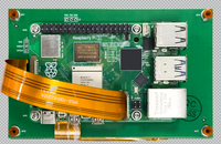 Layar Sentuh Kapasitif 5 Inci MIPI DSI 800x480 IPS 550 Nits Kecerahan Tinggi untuk Raspberry Pi 5 4B HMI Industri Rumah Pintar IoT