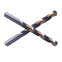 Foret hélicoïdal en acier rapide HSS au cobalt M35, surface noire et dorée, pour percer l'acier inoxydable, le fer et l'aluminium