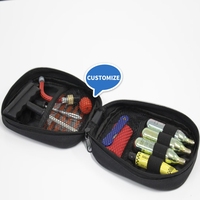 Kit de réparation de pneus en acier avec bouteille de gaz CO2 personnalisée 16g 25g, haute performance pour la réparation d'urgence de pneus tubeless de moto