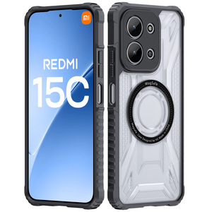 Funda Magnética Inalámbrica con Protección 360° Antihuellas y Antigolpes de PC+TPU Transparente para Redmi 15C 5G 15 14C 14 13 12 - Product Image 1