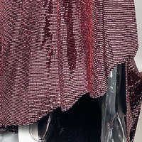 Robe de soirée haut de gamme pour femme, coupe ajustée, col en V profond, plissée, fente diagonale, longueur ras du sol, qualité supérieure