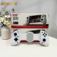Control de Juego Extensible para Teléfono con Luz RGB D11, Joystick para Juegos Móviles, Control de Juego Telescópico para Swithc, PC y Teléfono Celular