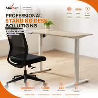 Bureau de travail électrique intelligent réglable en hauteur, avec cadre de table assis-debout à moteur unique, pour un bureau réglable en hauteur