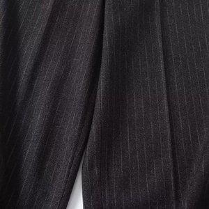 SHENZHU <strong>Women</strong> 2024 Autumn New Fashion Smart Modern <strong>Pinstriped</strong> Flannel Pants Vintage High Elastic Female Ankle <strong>Trousers</strong> - Product Image 4