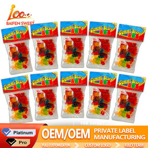 도매 건강 제품 구미 사용자 정의 샘플 팩 모듬 과일 맛 달콤한 신 젤리 할랄 본본 구미 사탕 - Product Image 2