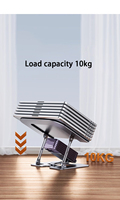Nouveau support d'ordinateur portable en alliage d'aluminium support augmentant la hauteur Dissipation thermique verticale bureau pliant Support suspendu réglable