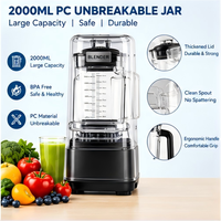 Hoge prestaties, laag geluidsniveau, krachtige blender, multifunctionele draaiknopbediening, verwarming, huishoudelijke sapcentrifuge, mixer voor voedsel, fruit en smoothies
