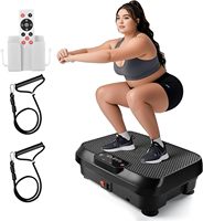 Plateforme vibrante d'exercice pour usage domestique, pour drainage lymphatique, perte de poids, entraînement du corps entier, plateforme de fitness vibrante