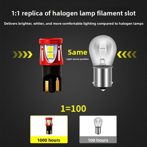 Lampu Depan LED T10 Lampu Posisi Mobil LED 3030-9smd Lampu Plat Nomor Lampu Baca Dekoding Tanpa Tingkat Lampu Kecil Tegangan Lebar - Product Image 3