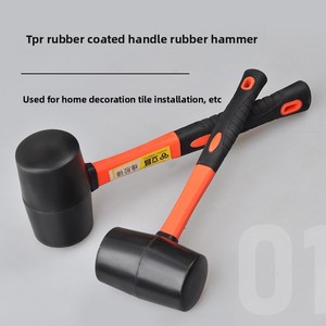 Rubber <b>Mallet</b> Hammer for Laying Tiles and Flooring-Non-Slip Handle OEM DIY Installation Hammer for Home Improvement - Product Image 3