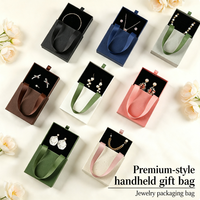 Sacs cadeaux portables, sacs à bijoux, boîtes à bijoux, y compris des boîtes coulissantes pour boucles d'oreilles et emballages d'accessoires