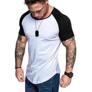 T-shirt <span class=keywords><strong>de</strong></span> sport décontracté à manches courtes pour homme, coupe ajustée, <span class=keywords><strong>col</strong></span> en <span class=keywords><strong>V</strong></span>, respirant, en jersey, couleurs unies, collection été 2026 - Product Image 2