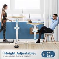 AJUNION Mobilier de bureau à domicile Bureau ergonomique à moteur unique Bureau électrique à hauteur réglable pour l'étude et le travail