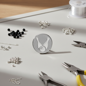 Componenti e Accessori per Gioielli a Forma di Piastra D=25mm - Product Image 3