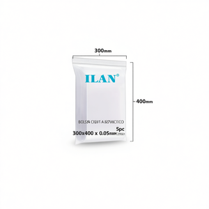 Sacchetto ermetico Ilan 300x400x0,05 mm, confezione in plastica trasparente sigillabile, confezione da 5 pezzi - Product Image 1