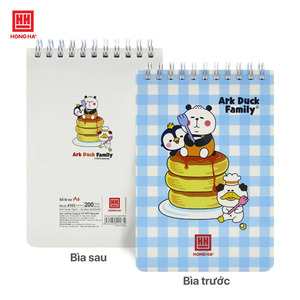 Divertido Cuaderno Espiral para Mascotas con Cubierta de Papel Laminado, Diseño de Páginas Transparentes, Estilo Creativo Brillante, A6, 200 Páginas, Hong Ha - Product Image 1
