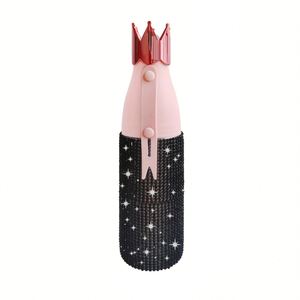 Couvercle de gobelet isotherme en acier inoxydable, style américain, écologique, avec strass et diamants, pour boisson directe - Product Image 3