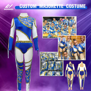 Personalizado Niñas Baile Majorette Uniforme Lentejuelas Flecos Majorette <span class=keywords><strong>Traje</strong></span> de baile Majorette Trajes de baile - Product Image 5