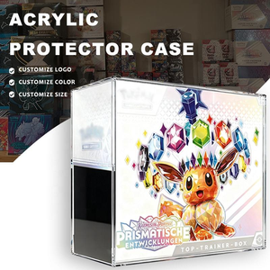 Boîte de présentation en acrylique transparente pour cartes, étui pour plaques PSA, support de cartes à collectionner personnalisé, protecteur magnétique pour cartes Pokémon Trainer Edition, compatible - Product Image 4