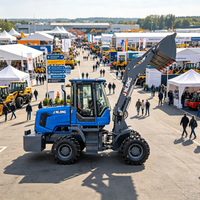 Chargeur frontal compact électrique 4x4, respectueux de l'environnement, haute performance, multi-usages, pour travaux de construction