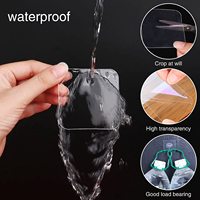 Ruban adhésif double face transparent pour accrocher au mur Tampons collants amovibles imperméables pour fixer le ruban adhésif pour tapis