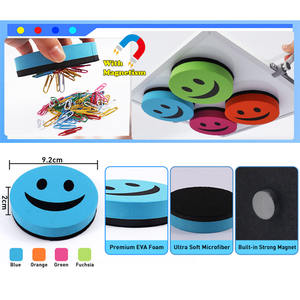 Effaceurs magnétiques Foska pour <span class=keywords><strong>tableau</strong></span> blanc et <span class=keywords><strong>tableau</strong></span> noir, effaceurs mignons en forme de dessin animé avec <span class=keywords><strong>feutre</strong></span> pour enseignants, bureau et maison - Product Image 3