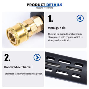 Nouveau pistolet à mousse haute pression pour lavage de voiture <span class=keywords><strong>MINGOU</strong></span>, best-seller, connexion rapide, plastique - Product Image 2