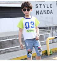 Offre Spéciale en gros nouveau style de vêtements pour enfants ensembles de vêtements enfants t-shirts coton et sarouel