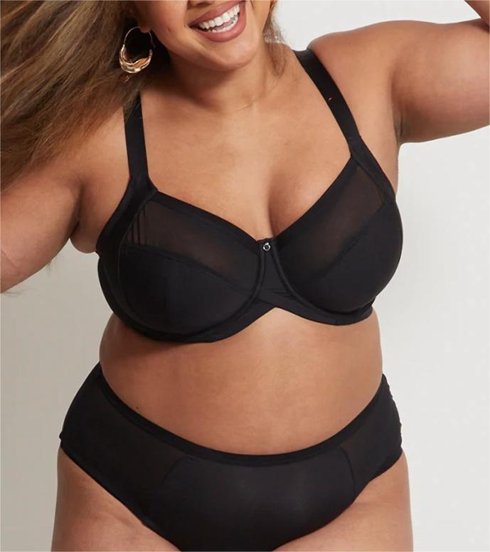 High Quality Bra & Brief Sets Plus Size Underwear Full Cup 34-42 DD E F G H I J K Lace Sexy Thin Bra